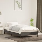 vidaXL Cadre de lit Gris foncé 90x200 cm Velours