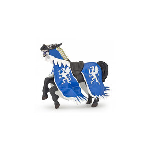 Cheval du Roi au Dragon Bleu - Figurine Papo Multicolore