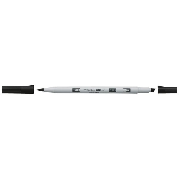 Marqueur Base Alcool Double Pointe ABT PRO N25 noir fumée x 6 TOMBOW