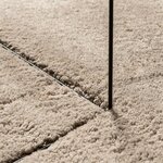 vidaXL Tapis HUARTE à poils courts doux et lavable sable 160x160 cm