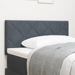 Tête de lit vidaXL Design Diamant en blocs Gris foncé 90 cm Velours