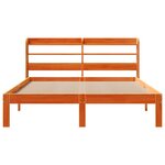 vidaXL Cadre de lit sans matelas cire marron 120x200cm bois pin massif