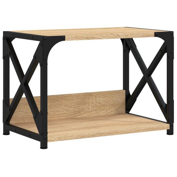 vidaXL Support d'imprimante à 2 niveaux chêne sonoma 44x26x31 5 cm