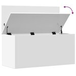 vidaXL Boîte de rangement blanc 100x42x46 cm bois d'ingénierie