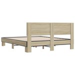 vidaXL Cadre de lit sans matelas chêne sonoma 160x200 cm