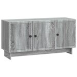 vidaXL Meuble TV Sonoma gris 99 x 34 5 x 50 cm Bois d'ingénierie