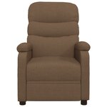 vidaXL Fauteuil électrique de massage Marron Tissu