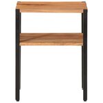 vidaXL Table d’appoint 35x35x45 cm bois massif d'acacia et fer