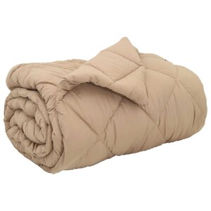 vidaXL Duvet d'hiver Taupe 200 x 155 cm Microfibre
