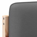 vidaXL Tête de lit capitonnée Marron et gris clair 135 cm Pin massif