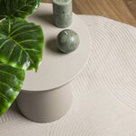 vidaXL Tapis IZA poils courts style scandinave crème Ø 160 cm