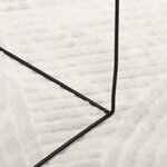 vidaXL Tapis IZA poils courts style scandinave crème 120x170 cm