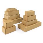 Boîte carton brune avec fermeture latérale 25x15x10 cm (lot de 20)