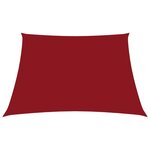 vidaXL Voile de parasol Tissu Oxford carré 3x3 m Rouge
