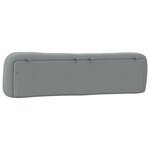 vidaXL Coussin de tête de lit gris clair 200 cm tissu