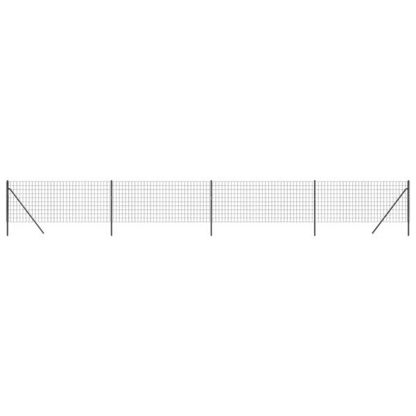 vidaXL Clôture en treillis métallique anthracite 0 8x10 m