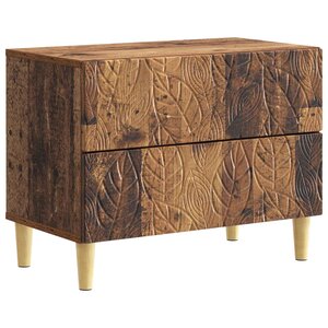 vidaXL Table de chevet Bois ancien 62 x 34 5 x 48 cm Bois d'ingénierie
