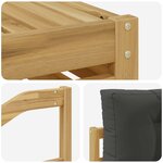 vidaXL Ensemble de canapés d'extérieur 9 Pièces Blanc et anthracite