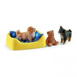 Schleich - figurine enclos a chiots