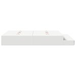 vidaXL Cadre de lit de rangement Blanc 150x200 cm