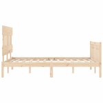 vidaXL Cadre de lit sans matelas 140x200 cm bois massif de pin