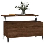 vidaXL Table basse Chêne marron 90x44 5x45 cm Bois d'ingénierie