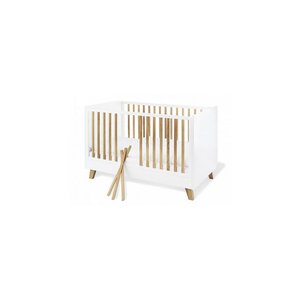 Ensemble Economique Pan large 2 pièces lit de bébé évolutif commode à langer large