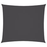 vidaXL Voile de parasol tissu oxford rectangulaire 2x2 5 m anthracite