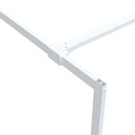 vidaXL Paroi de douche Blanc 100x195 cm Verre ESG transparent