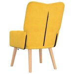 vidaXL Fauteuil relaxant Jaune clair 63 x 67 x 94 cm tissu