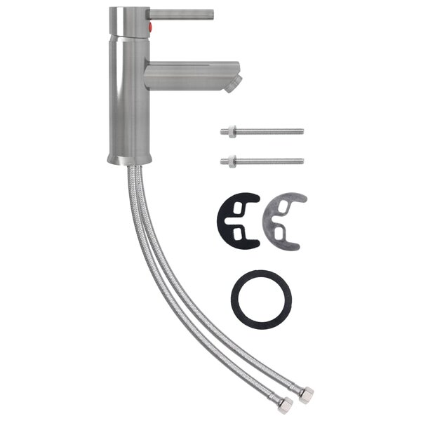 vidaXL Robinet de lavabo de salle de bain Argenté 130x176 mm