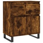 vidaXL Buffet Chêne fumé 60x35x70 cm Bois d'ingénierie