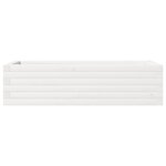 vidaXL Jardinière blanc 90x40x23 cm bois de pin massif