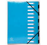 Trieur Harmonika 12CP Iderama bleu clair EXACOMPTA