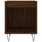 vidaXL Tables de chevet 2 Pièces chêne marron 40x35x50 cm bois ingénierie