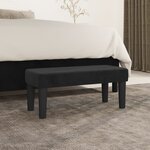 vidaXL Banc Noir 70x30x30 cm Velours