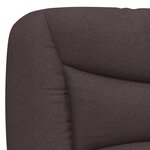 vidaXL Cadre de lit sans matelas marron foncé 160x200 cm tissu