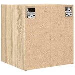 vidaXL Tables de chevet murales 2 Pièces chêne sonoma 38x34x40 cm