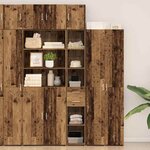vidaXL Cabinet de rangement slim Bois ancien 30 x 42.5 x 225 cm