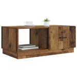 vidaXL Table basse Bois ancien 90 x 50 x 37 cm Bois d'ingénierie