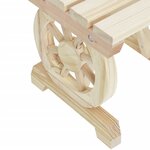 vidaXL Repose-pied de jardin 40x36 5x38 5 cm bois massif sapin