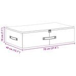 vidaXL Boîte de rangement 6 Pièces Crème 70 x 40 x 18 cm Tissu intissé