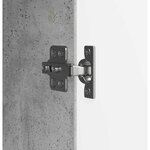 vidaXL Meuble TV Gris béton 99 x 34 5 x 47 cm Bois d'ingénierie