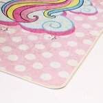 Tapis enfant LICORNE SWEET 80 x 150 cm - Rose
