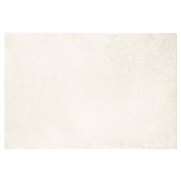 vidaXL Tapis en Fourrure Synthétique de Lapin Blanc 120 x 170 cm