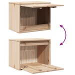 vidaXL Armoire murale 45x30x35 cm Bois de pin massif