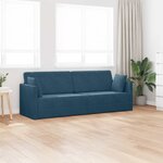 vidaXL Canapé-lit au sol Bleu 213 x 70 x 77 cm Velours