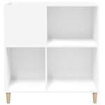 vidaXL Armoire à disques blanc 84 5x38x89 cm bois d'ingénierie