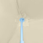 vidaXL Tente de réception pliable avec 8 parois 870x291x315 cm Blanc cassé