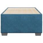 vidaXL Cadre de lit bleu 90x200 cm velours